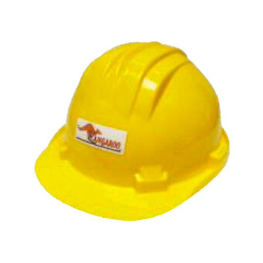 Casco amarillo con barbuquejo tipo español KANGAROO