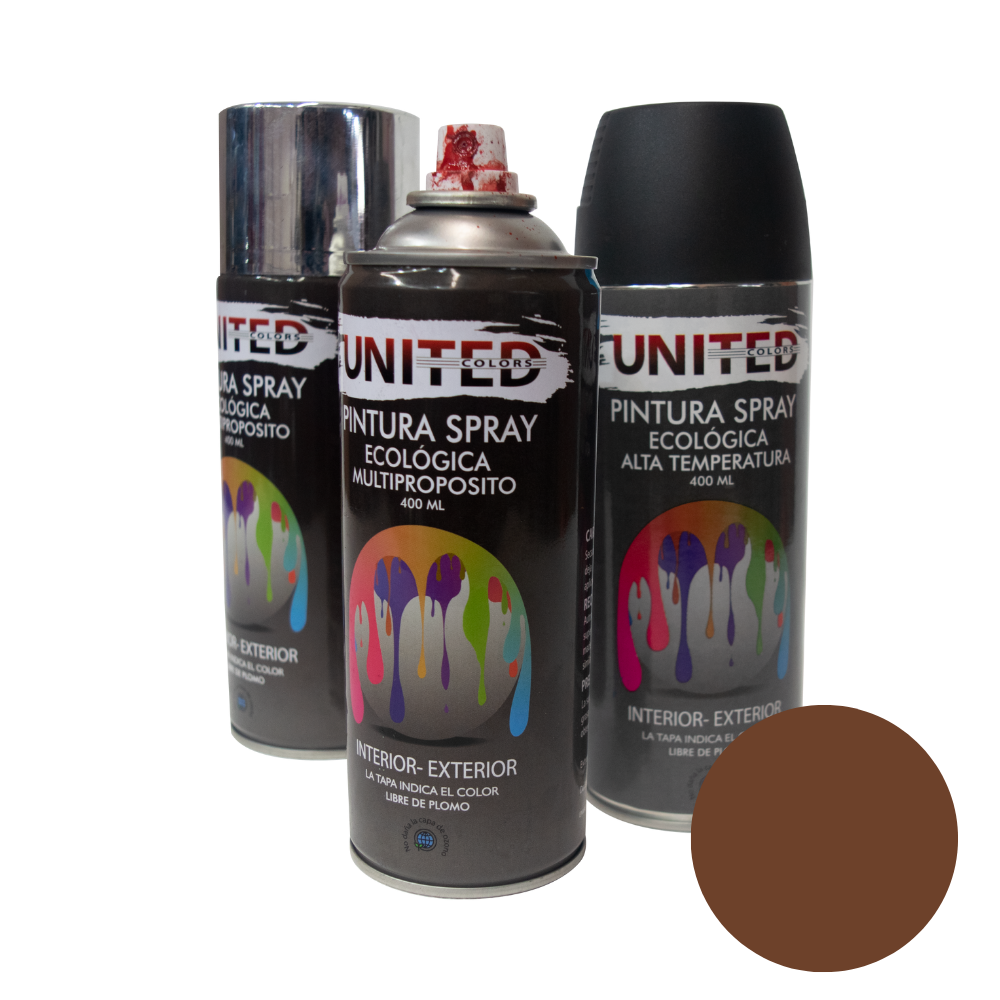 Pintura en Aerosol Cafe Brillante 400ml UNITED