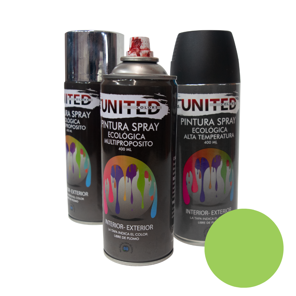 Pintura en Aerosol Verde Fresco 400ml UNITED