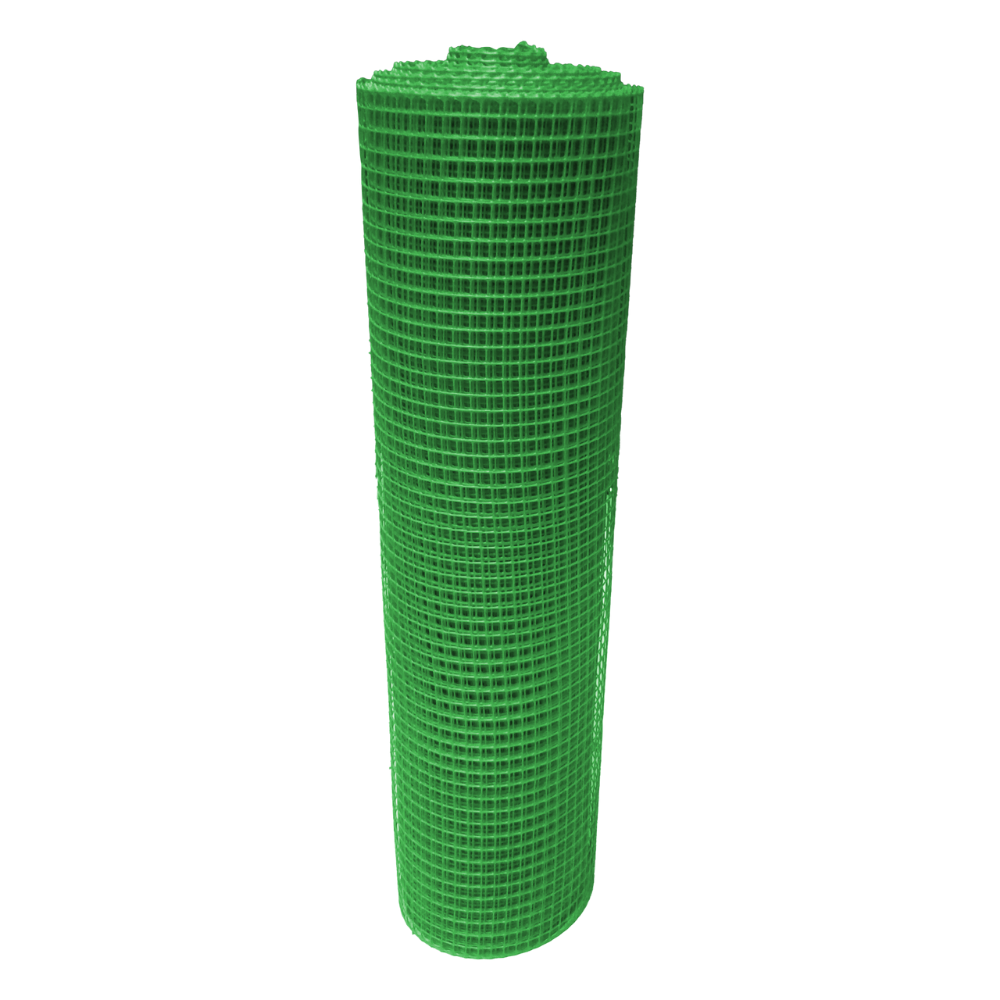 Malla Plástica Multiusos 7mmX7mm H150cm Rollo 30mt Color Verde