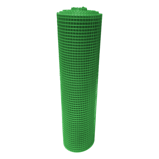 Malla Plástica Multiusos 7mmX7mm H150cm Rollo 30mt Color Verde