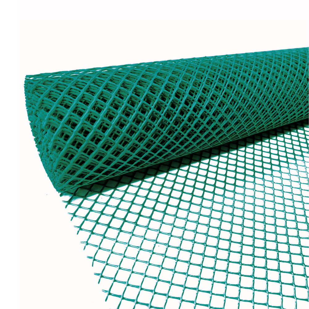 Malla Plástica Hexagonal Pollito 25mmX25mm H200 Rollo 30mt Color Verde