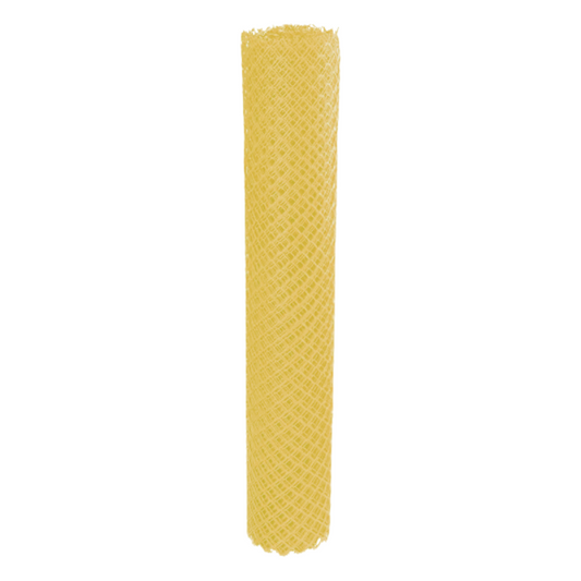 Malla Plástica Multiusos Diamante 10mmX10mm H100cm Rollo 30mt Color Amarillo