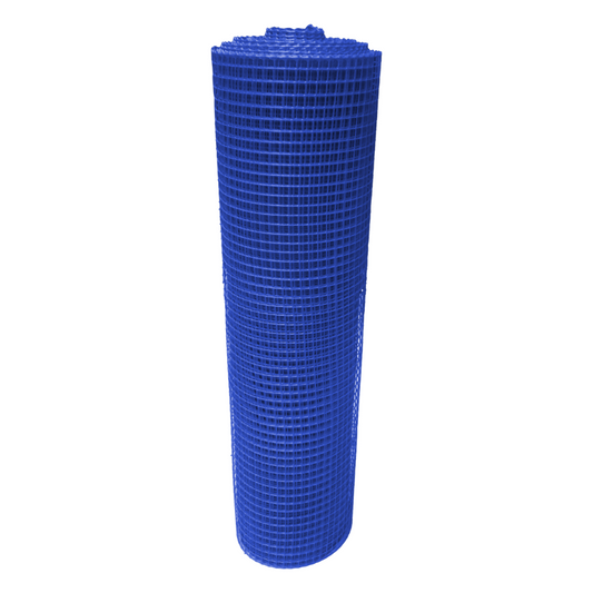 Malla Plástica Multiusos 4mmX4mm H150cm Rollo 30mt Color Azul